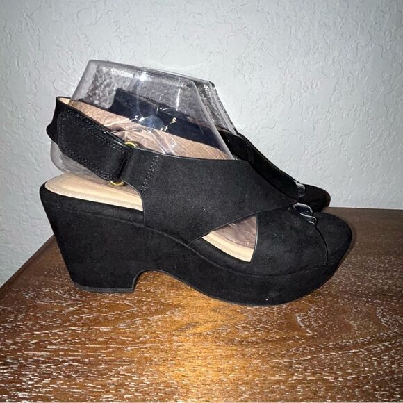 CL Chinese Laundry CKW-001 Criss Cross Chunky Platform Sandal Shoes - Picture 3 of 9